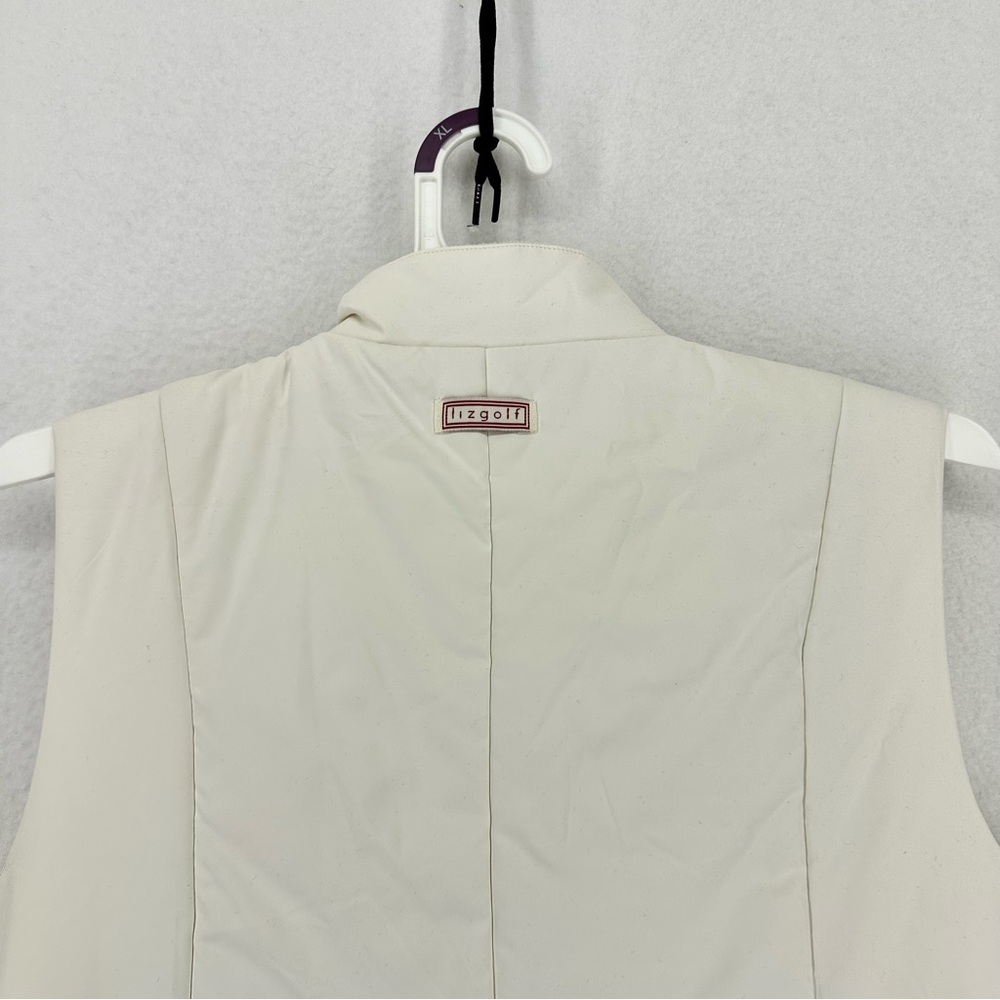 LizGolf Liz Claiborne Puff Vest Womens Large White - Picture 8 of 8